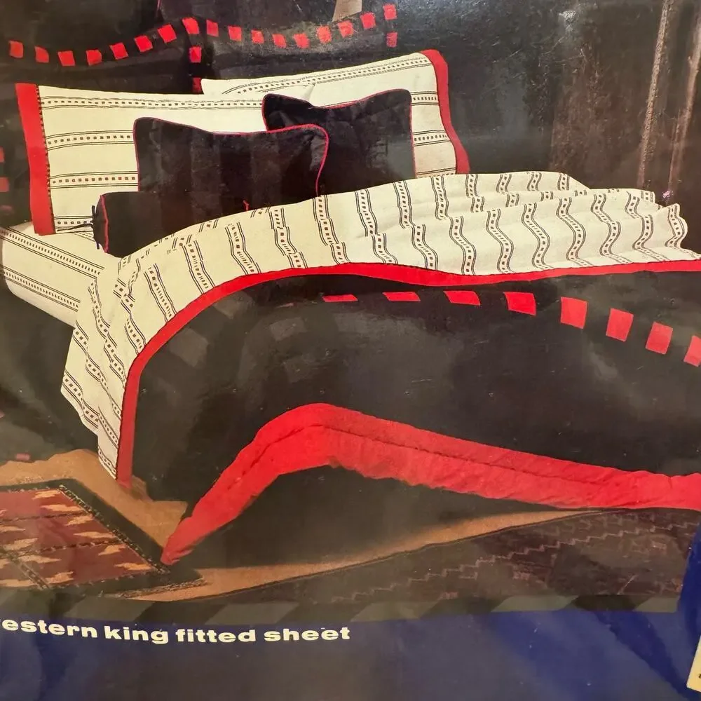 Revman Sheet Set Katja California King Vintage‎ 1989 200 TC Percale NEW